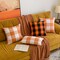 MIULEE Fall Pack of 2 Decorative Classic Farmhouse Buffalo Check Plaids Throw Pillow Covers Polyester Linen Soft Soild Pillow Case Orange Cushion Case for Halloween Sofa Bedroom Outdoor 18 x 18 Inch